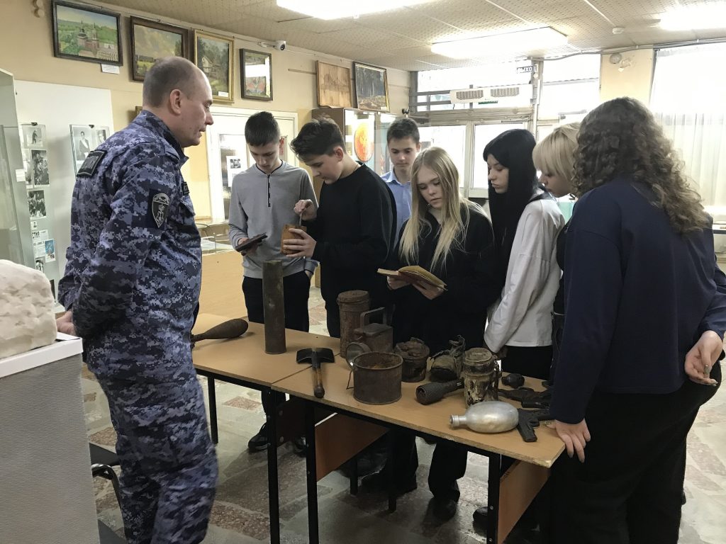 "Урок мужества" в Ивантеевском историко-краеведческом музее